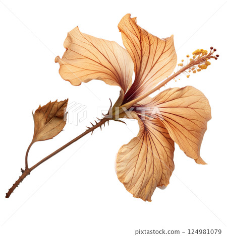 Dried Hibiscus Flower 124981079