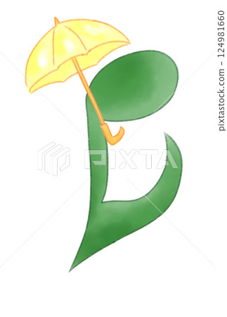Musical note with umbrella 124981660