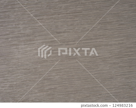 Gray stained oak veneer with a nuanced horizontal saw cut finish 124983216