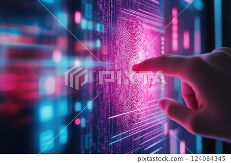 Cybersecurity innovation fingerprint scanning technology in digital environments Cybersecurity innovation fingerprint scanning technology in digital environments 124984345