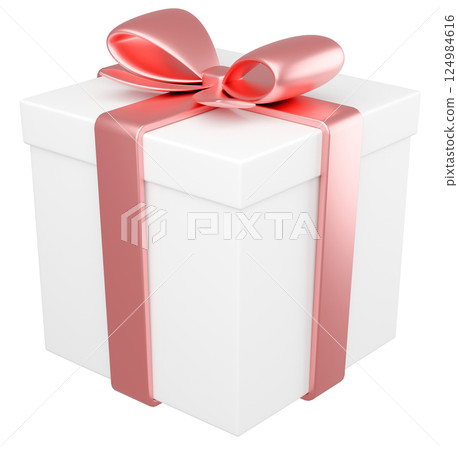 3D illustration_present_pink 3D illustration_present_pink 124984616