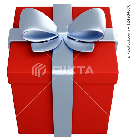 3D 插畫_禮物_紅色 124984676