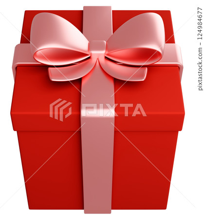 3D 插畫_禮物_紅色 124984677