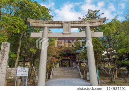 福岡香椎神社,參道的第三座鳥居 福岡香椎神社,參道的第三座鳥居 124985291