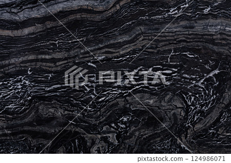 Black marble background for your perfect natural home design. High quality texture in extremely high resolution. 50 megapixels photo. 124986071