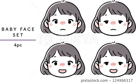 嬰兒與兒童病臉套裝 嬰兒與兒童病臉套裝 124986317