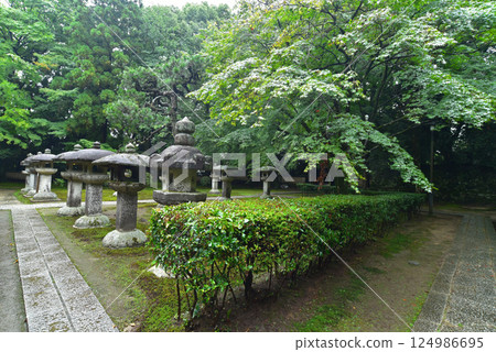 Jigen-do Temple surrounded by greenery 124986695