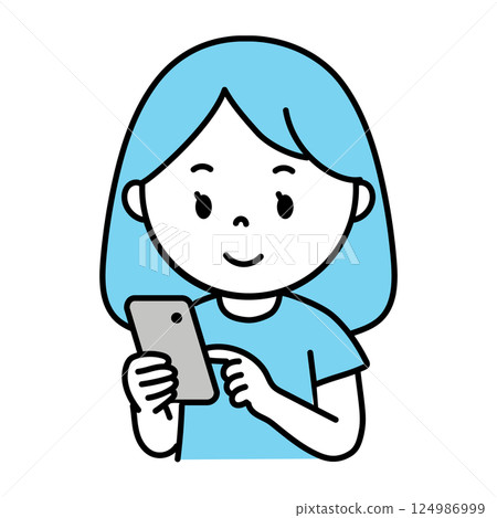 操作智能手機的女人 操作智能手機的女人 124986999