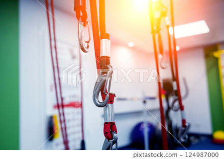 Physiotherapy. Suspension training therapy equipment. Suspension-based exercise 124987000