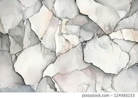 Soft pastel color shade, gray white watercolor pattern. 124988153