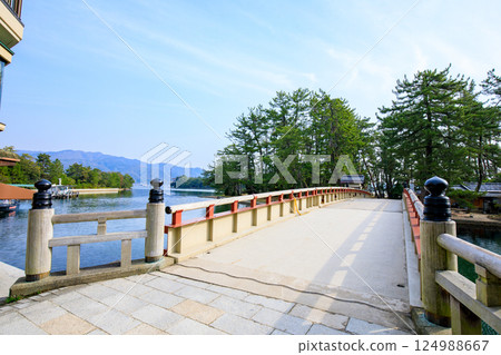 京都府宮津市春天的開泉橋 124988667