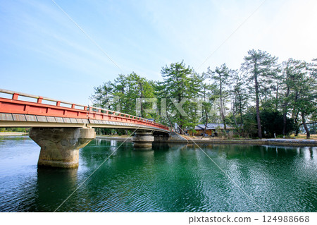 京都府宮津市春天的開泉橋 124988668