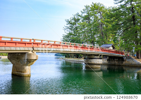 Spring Kaisenkyo Bridge, Miyazu City, Kyoto Prefecture 124988670