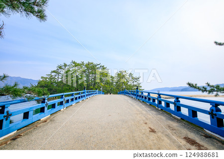 Daitenkyo Bridge in spring, Miyazu City, Kyoto Prefecture Daitenkyo Bridge in spring, Miyazu City, Kyoto Prefecture 124988681