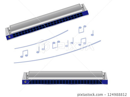 半音階口琴的插圖 124988812