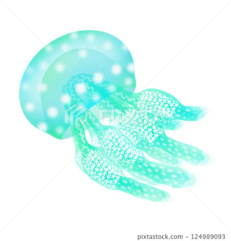Octopus jellyfish_light blue Octopus jellyfish_light blue 124989093
