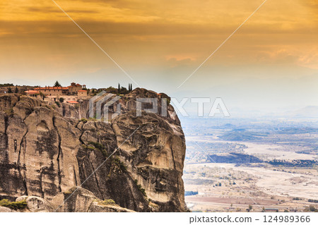 Monastery of the Holy Trinity i in Meteora, Greece Monastery of the Holy Trinity i in Meteora, Greece 124989366
