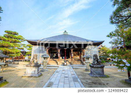 Spring at Chionji Temple Monjudo Hall, Miyazu City, Kyoto Prefecture 124989422
