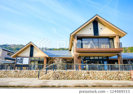 京都府宮津市春天的天橋立站 京都府宮津市春天的天橋立站 124989553