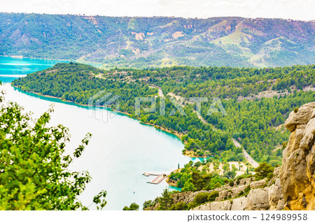 Lake Sainte Croix in Verdon Gorge, France 124989958