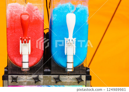 Close up of slushy machine 124989981