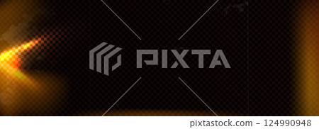 Old film light leak overlay effect with orange flare. Camera vintage film filter. Abstract retro lens flare effect background. Texture with dust and spots noise. Blur analog burnt vector backdrop Old film light leak overlay effect with orange flare. Camera vintage film filter. Abstract retro lens flare effect background. Texture with dust and spots noise. Blur analog burnt vector backdrop 124990948