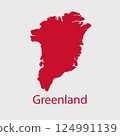 Greenland Map icon. Official vector Greenland map isolated on white 124991139
