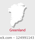 Greenland Map icon. Official vector Greenland map isolated on white 124991143