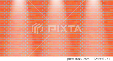 Vector Brick Wall Background. Abstract Red...-插圖素材 [124991237] - PIXTA圖庫