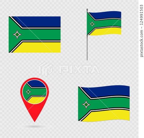 Amapa Flag Set, State of Brazil. Amapa Flag Set, State of Brazil. 124991503