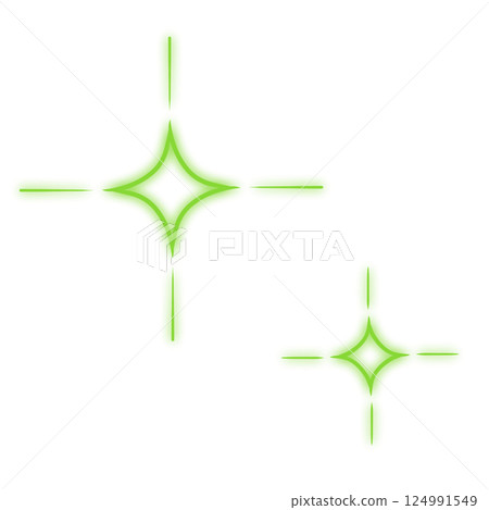Green glowing sparkle effect Green glowing sparkle effect 124991549
