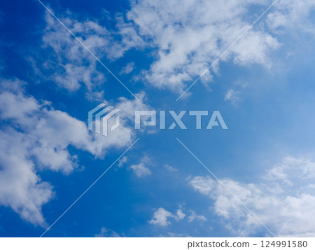Blue Sky White Cloud Blue Sky White Cloud 124991580