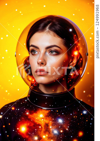 portrait of a beautiful young woman 124991968