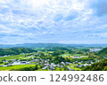 View of the Kururi area from Kururi Castle (Kimitsu City, Chiba Prefecture) 124992486