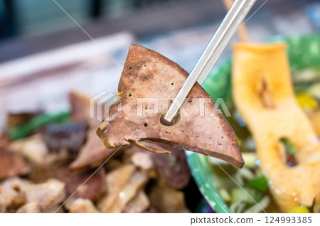 Korean traditional street food. Sundae 124993385