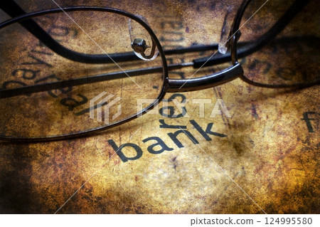 Bank grunge  concept 124995580