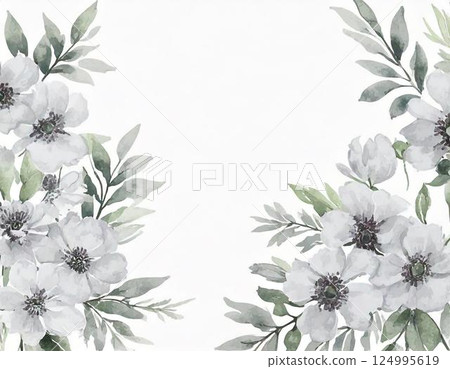 White flower background White flower background 124995619