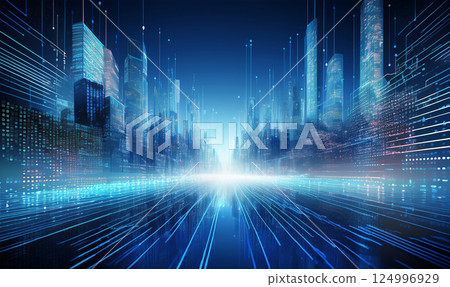 Image illustration of cyber space 124996929