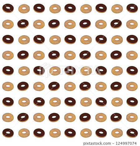 Donut wallpaper illustration 124997074