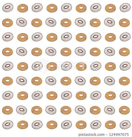 Donut wallpaper illustration 124997075
