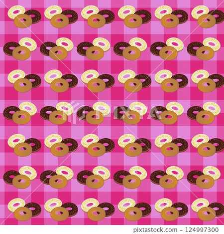 Donut wallpaper illustration 124997300