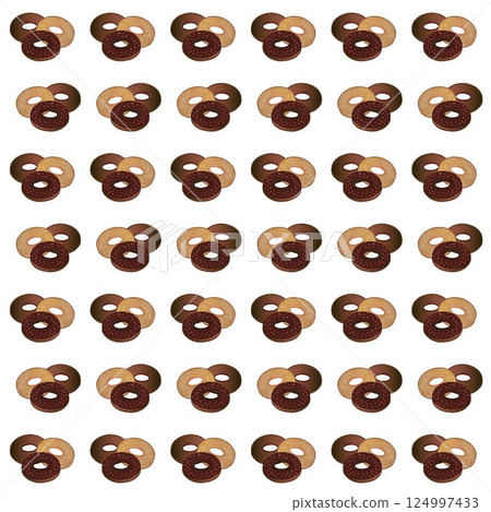 Donut wallpaper illustration 124997433