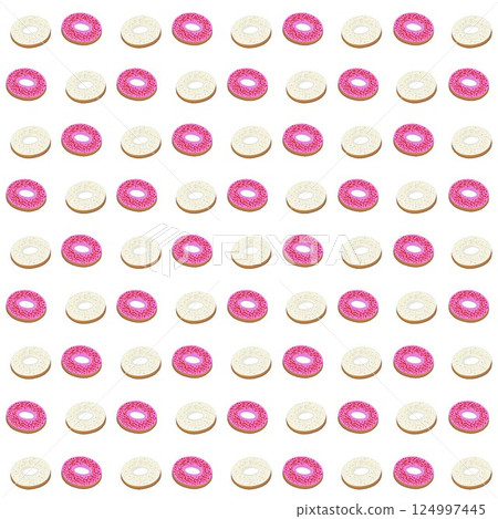 Donut wallpaper illustration Donut wallpaper illustration 124997445