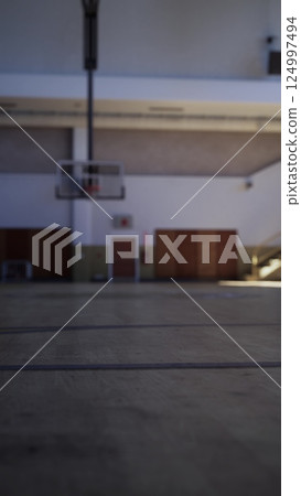 Basketball Court With Basketball Basketball Court With Basketball 124997494