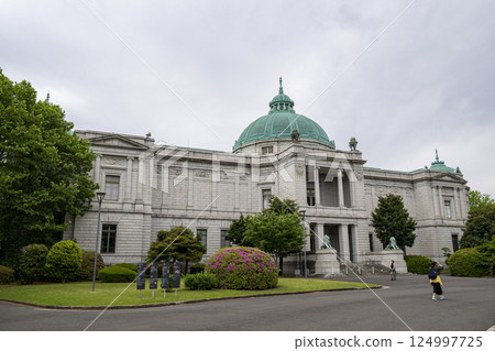 A full view of the Hyokeikan, an important cultural property at the Tokyo National Museum in Ueno A full view of the Hyokeikan, an important cultural property at the Tokyo National Museum in Ueno 124997725