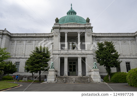 A full view of the Hyokeikan, an important cultural property at the Tokyo National Museum in Ueno A full view of the Hyokeikan, an important cultural property at the Tokyo National Museum in Ueno 124997726