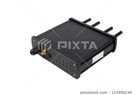 Modern electronic device on white background 124998246