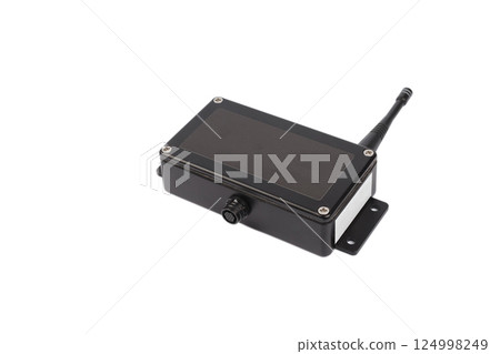 Modern electronic device on white background 124998249