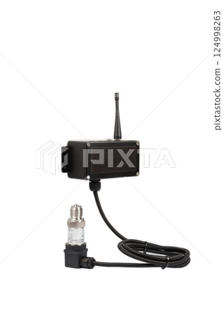 Modern electronic device on white background 124998263