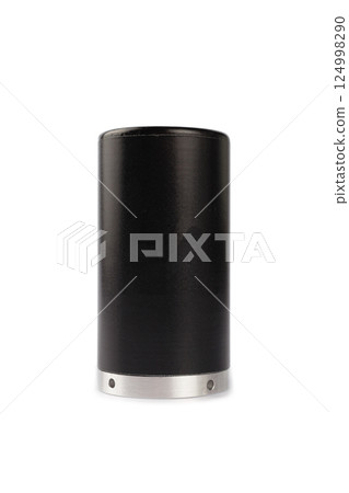 Modern electronic device on white background Modern electronic device on white background 124998290